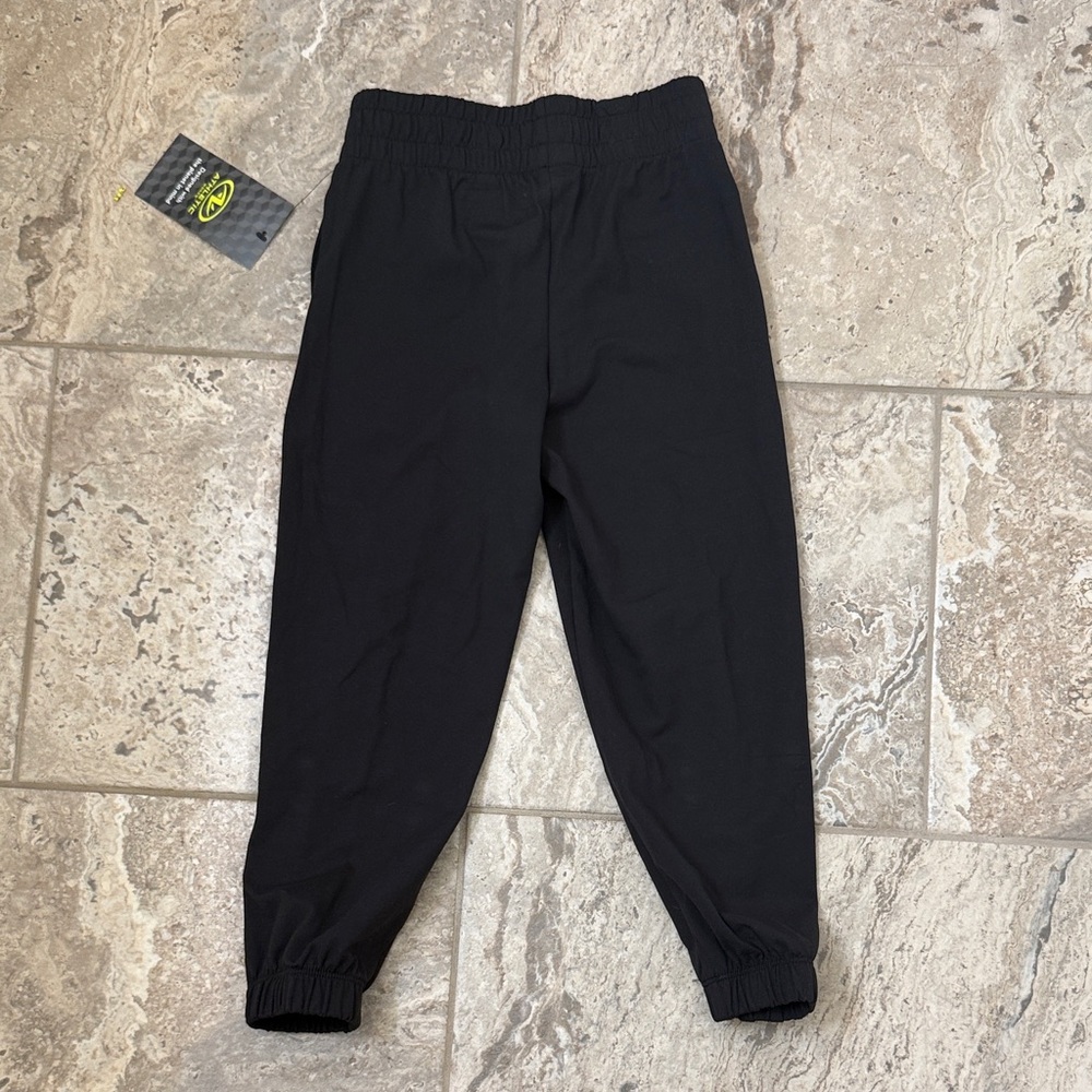 NWT Size XS (4-5) Athletic Works Black Jogger Pants